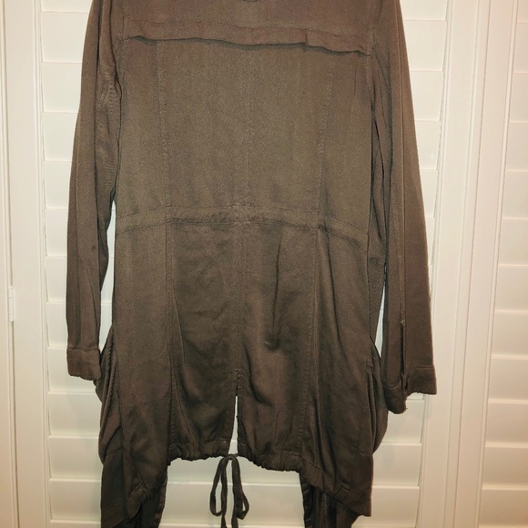 Miami Long Soft Trench Jacket - Picture 3 of 4